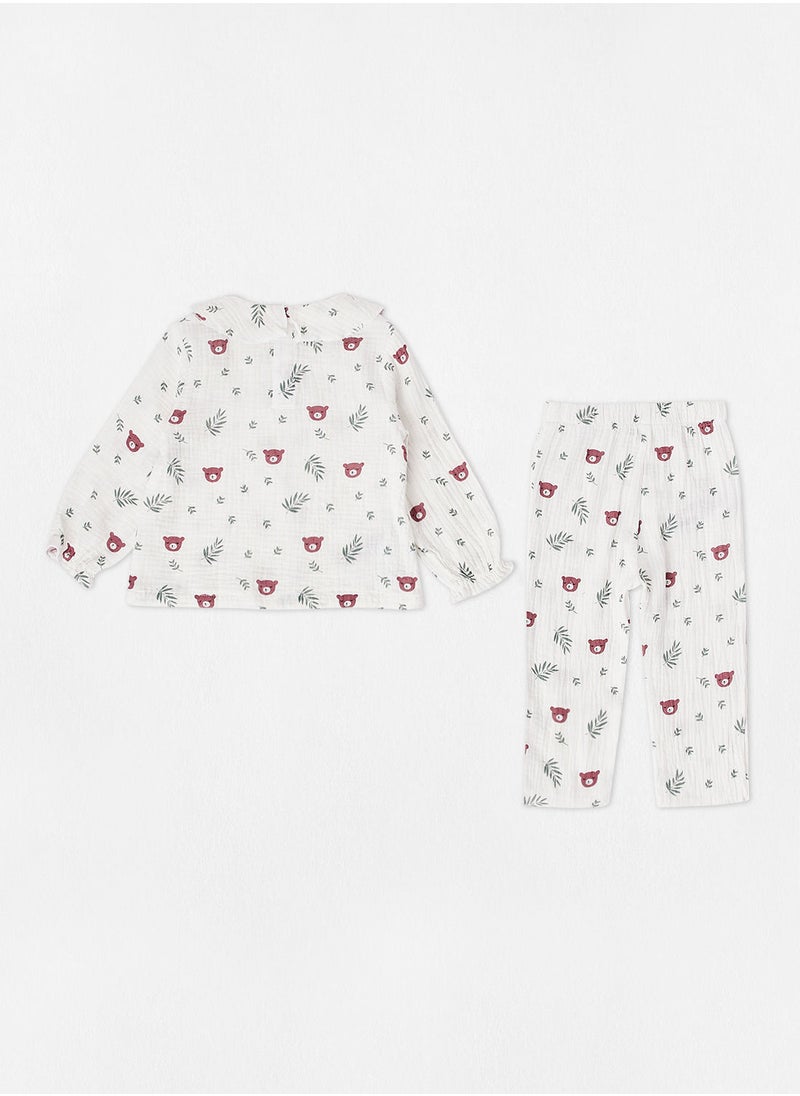 MANGO - Baby Girls Graphic Pyjama Set - Image 1