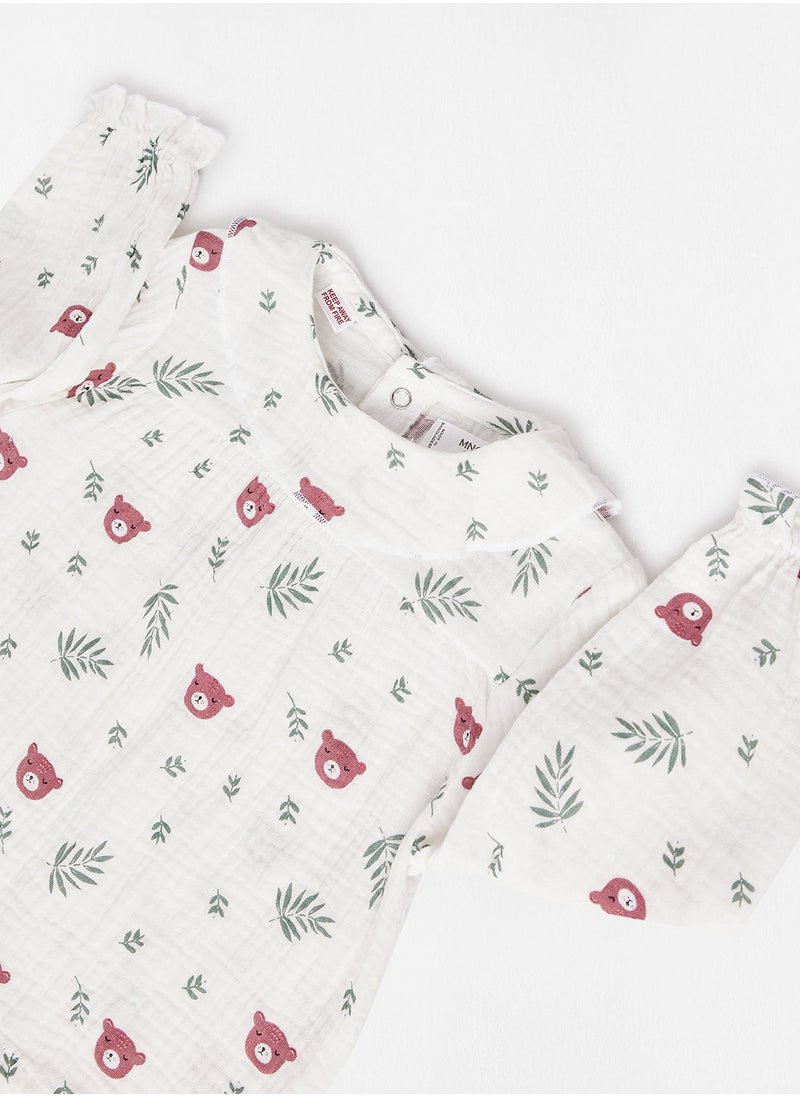 MANGO - Baby Girls Graphic Pyjama Set - Image 1