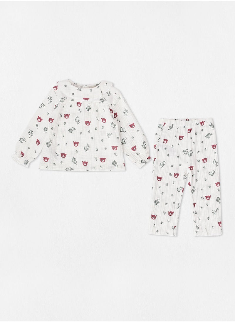 MANGO - Baby Girls Graphic Pyjama Set - Image 1