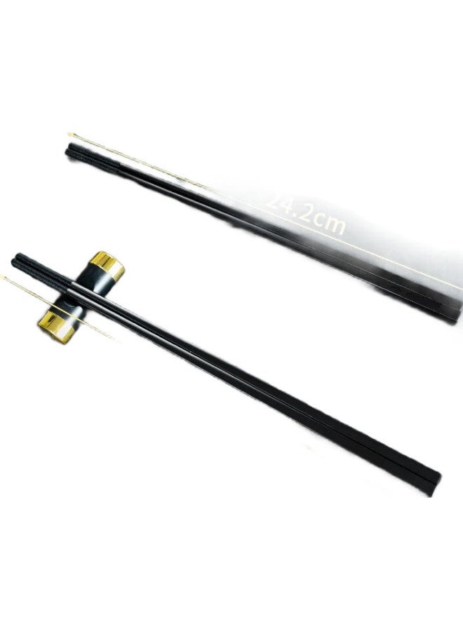 Yata Alloy Chopsticks, Hotel Restaurant Public Chopsticks, Household Unvarnished Extended Chopsticks, Sterilizable Tableware, Complete Set, 27Cm*10 Pairs - Image 3