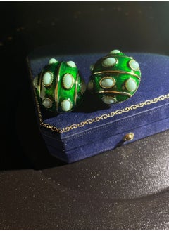 General Vintage Enamel Earrings  - Image 5