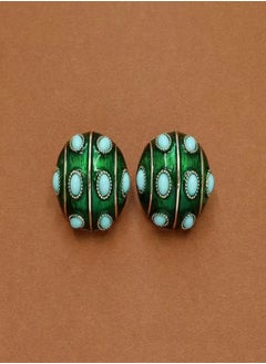 General Vintage Enamel Earrings  - Image 2