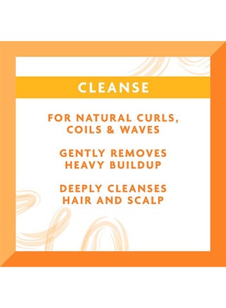 Cantu Sulfate-Free Cleansing Cream Shampoo 400 ml - Shea Butter & Panthenol Formula Removes Heavy Build-Up, Gentle on Coily, Curly & Natural Hair orange 400ml - view 4
