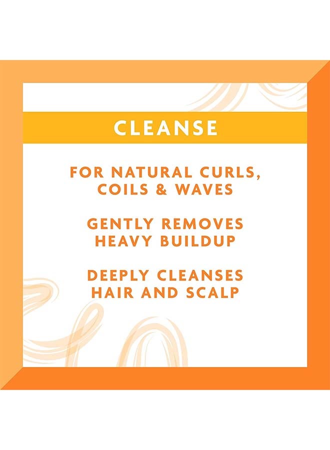 Cantu Sulfate-Free Cleansing Cream Shampoo 400 ml - Shea Butter & Panthenol Formula Removes Heavy Build-Up, Gentle on Coily, Curly & Natural Hair orange 400ml - Image 4