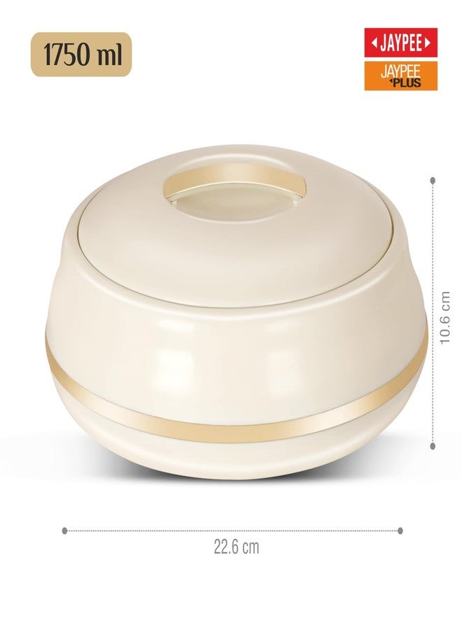 JAYPEE Alisa Neo 1750 ml Insulated Inner Stainless Steel Casserole| BPA Free | Food Grade | Easy to Carry | Easy to Store | Ideal for Chapatti | Casserole for roti, Best for Gifting Purpose,Golden - Image 3
