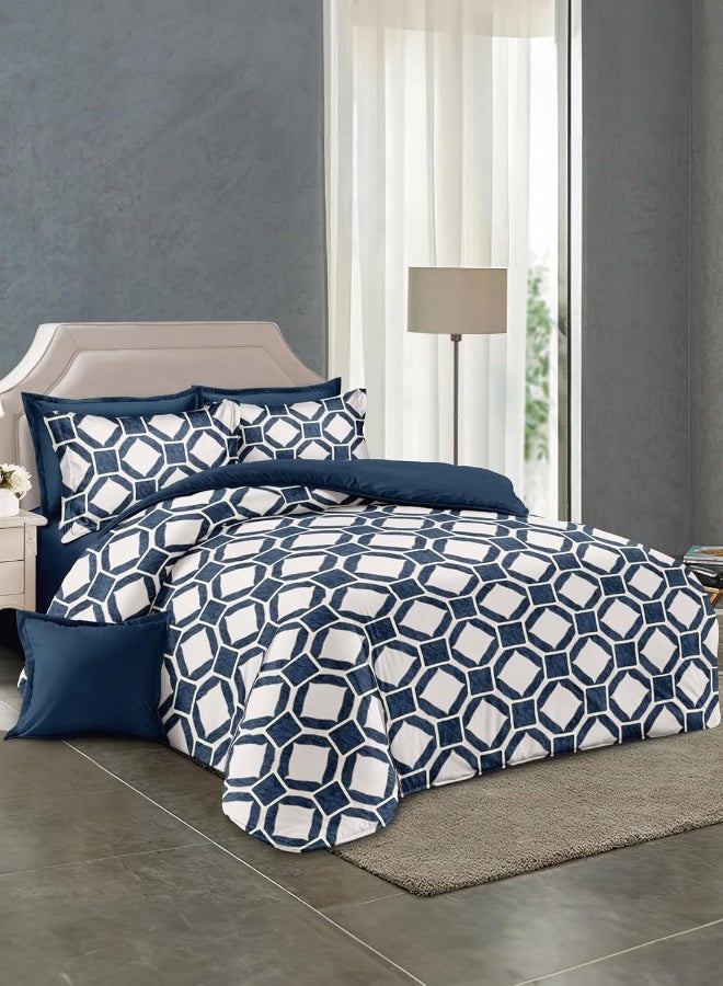 Parajohn Unisex 4 Pcs Soft Touch Durable Lightweight Fabric Single Bedding Set - Twin 22X11X19 Multicolor PLCF7108-3 - Image 1