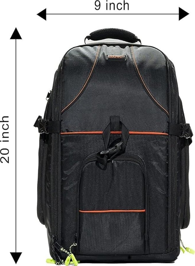 VTS Camera Backpack Photography Bag with Laptop Compartment/Tripod Holder for DSLR SLR Cameras (Black) - Image 4
