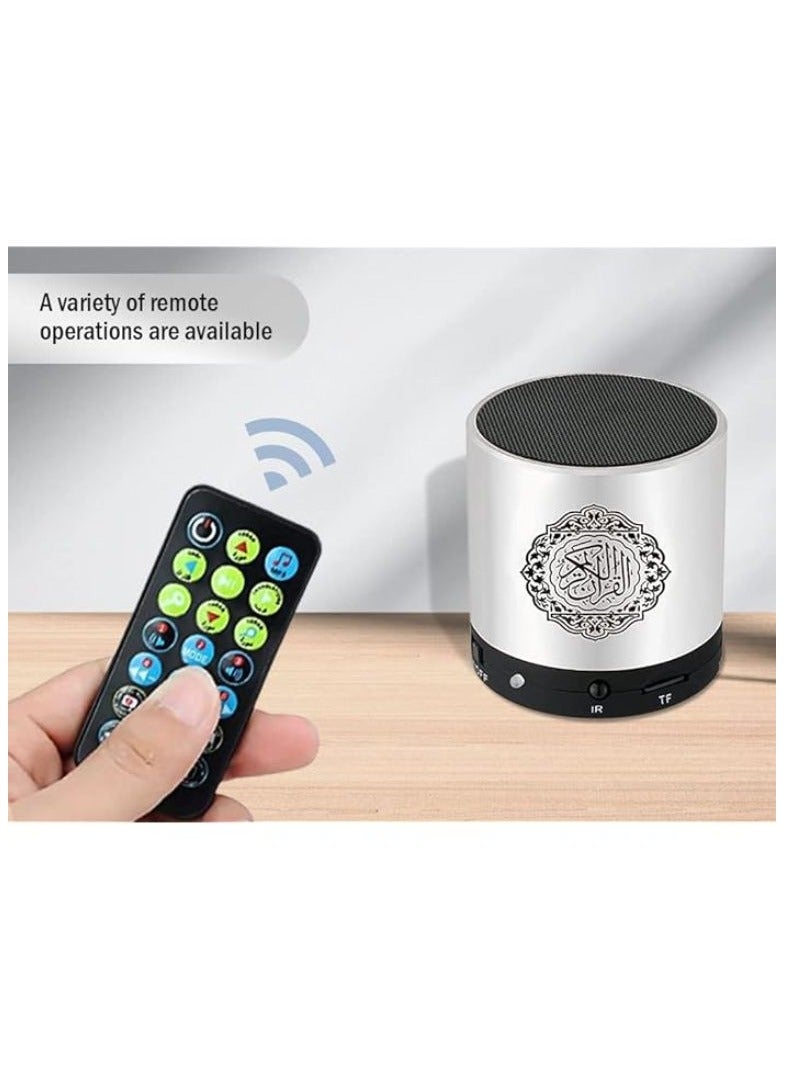 Portable Qur'an Speaker With 16 Reciters and 16 Translations (Silver) - Image 5