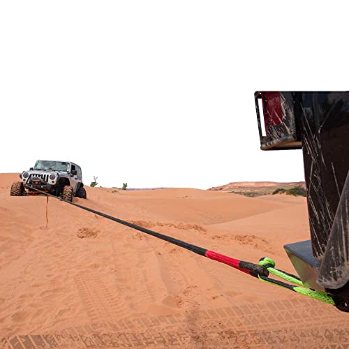 Bubba Rope Sidewinder Xtreme Model 176653RD Off-Road Power Stretch Kinetic Kit 5/8 x 20 ft. Recovery Rope with Breaking Strength of 14000 Lb. in Red/Black Color - Image 4