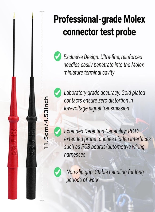 ZIBOO RCT2 Extension Probe Tip Set,Compatible with Fieldpiece RCT2 ADK7 ADLS2 - Image 2
