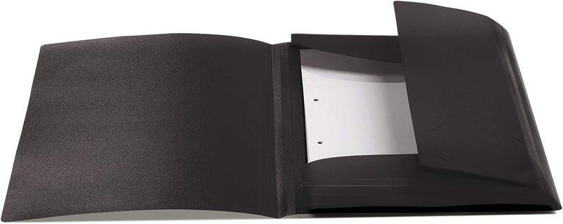 Herma Elastic Folder Translucent in Black, A4, Sturdy Plastic, with 3 Inner Flaps, 1 Span Folder - Image 3