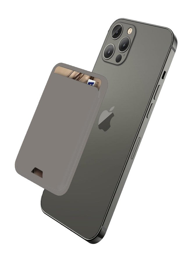 حامل بطاقات مغناطيسي متوافق مع محفظة Apple MagSafe لأجهزة iPhone 14 Pro Max/14 Pro/14/14 Plus، ومحفظة MagSafe لأجهزة iPhone 13 Pro Max/13 Pro/13/13 Mini/سلسلة iPhone 12، رمادي - Image 1
