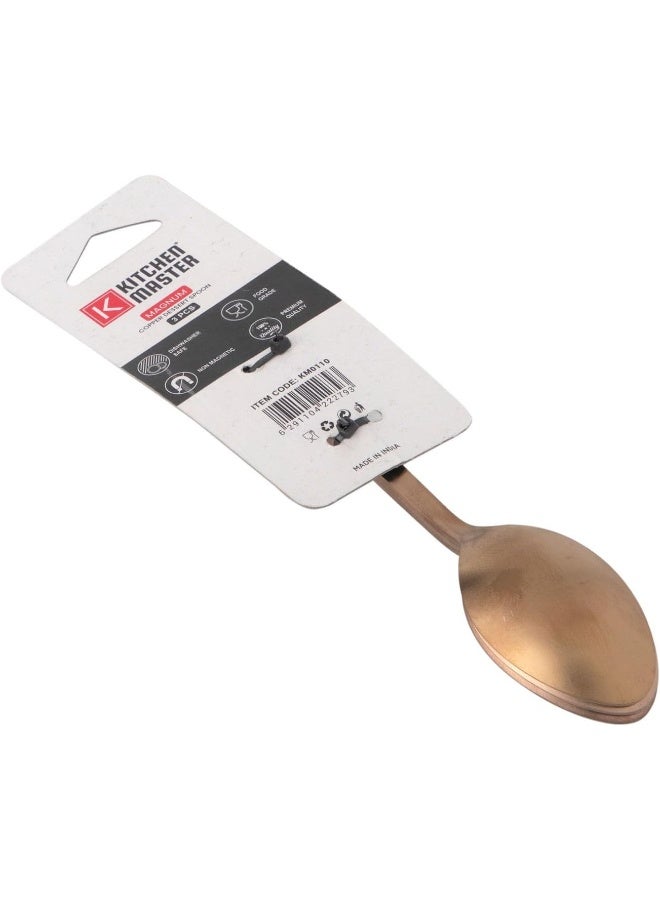 Kitchen master Kitchen master COPPER DESSERT SPOON, 3PC PACK, MAGNUM GOLD KM0110  - Image 4