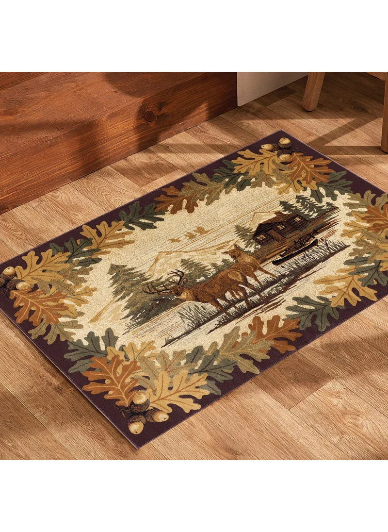 Vagonik wagonic
Vintage Wild Nature Pattern Digital Printed Carpet Non-Slip Base Washable Carpet