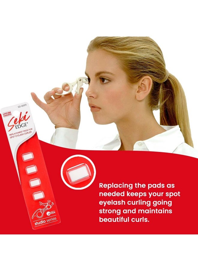 Seki Edge - Eyelash Curler Replacement Pads (Ss600R) Pack Of 4 Silicone Eyelash Curler Refill Pads Maintain Curling Action Made In Japan - Image 1