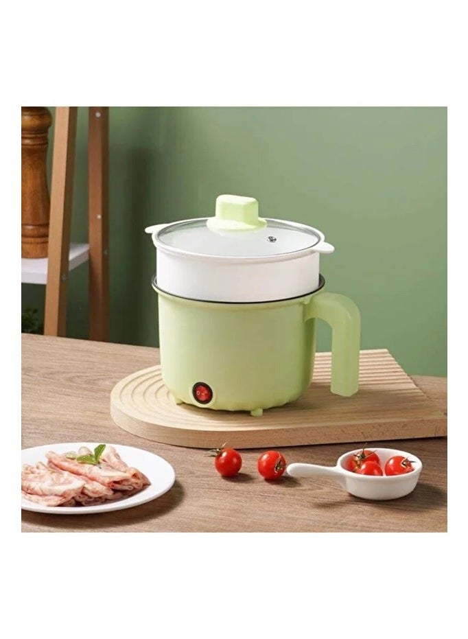 Ruay 1.5L Mini Electric Cooker, Rice and Pasta Steamer, Double Layer Hot Pot, Kitchen Gadget - Image 3