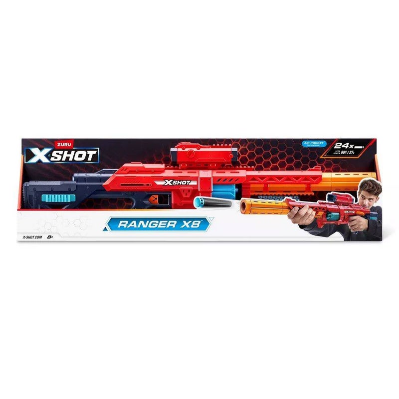 X-Shot Excel Ranger X8 Blaster With 24 Darts - Image 1