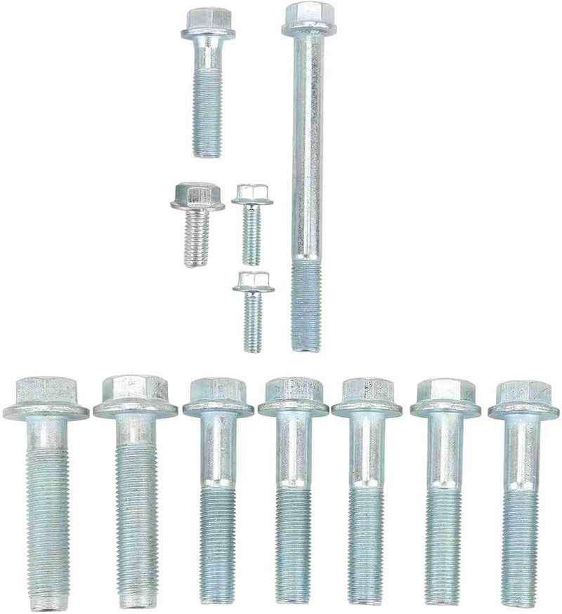 مجموعة نقل، 12 قطعة من المعادن للاستبدال لنماذج B16، B18، B20 Hydro 5spd، تشمل براغي هيكل الجرس، براغي التثبيت على شكل حرف T، وبراغي المحرك البدائي. - Image 5