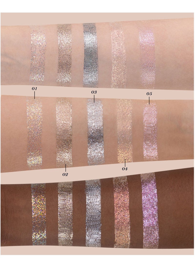 Flower Knows Swan Ballet Liquid Eyeshadow Pearl Fine Glitter Long-Lasting Quick Dry Shimmer Dust Skins Eyeshadow 4g (03 Rock Ballet)  - Image 4