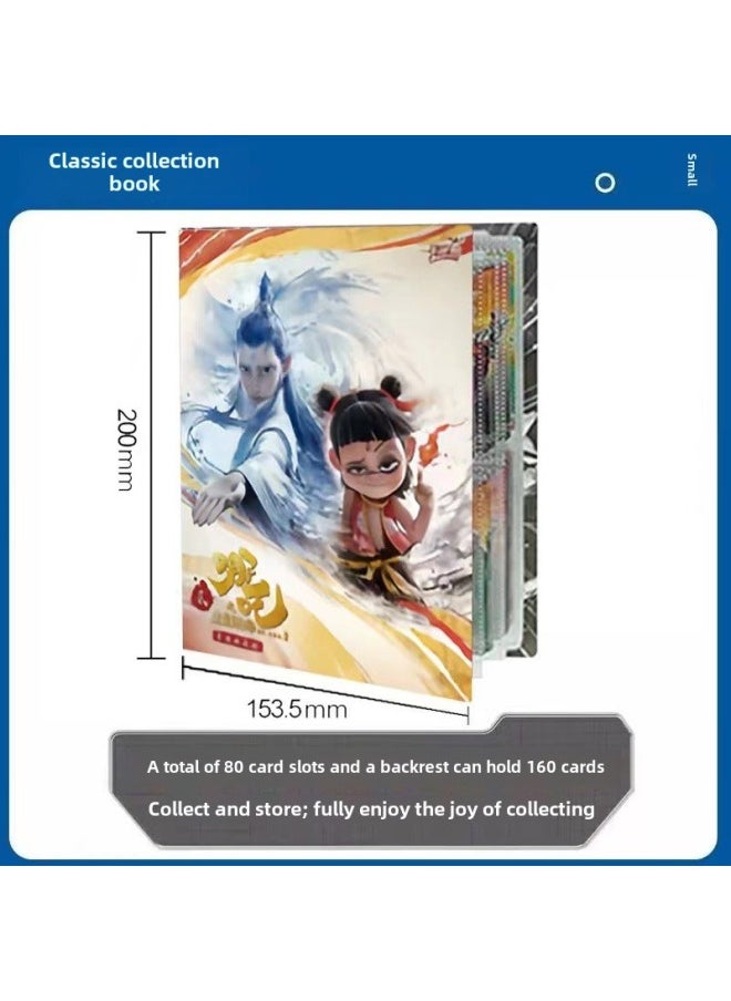 The Magic Child Of The Card Tour Makes The Sea, The Whole Box Of Cards, The Blind Box Of Cards, The Products Around The Movie Seal List-Color:Nezha Card Book  - Image 1