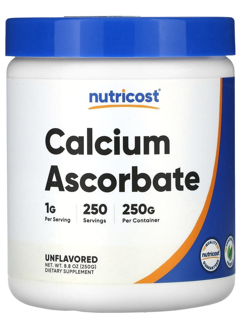 Nutricost Calcium Ascorbate, Unflavored, 8.8 oz (250 g)