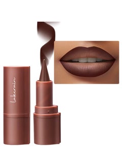 lakerain Liner Lipstick Pencil Matte Waterproof Long Lasting Lipstick Lips Contour Makeup Lip Liner Lipsticks, One Stroke Define Lip Liner Non Drying Easy Color Lip Liner Lipstick Coffee 3g 06  - Image 1