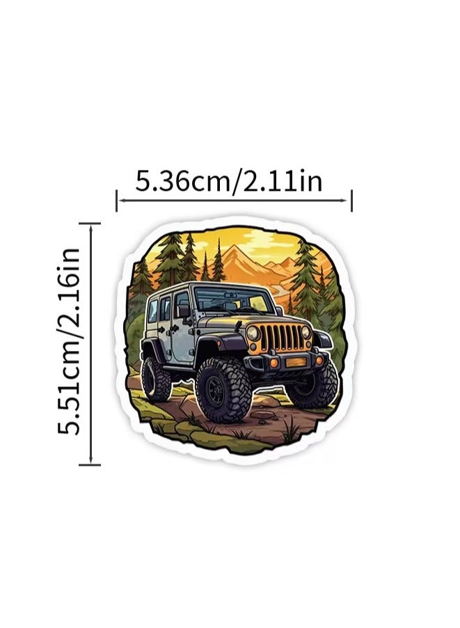 50 PCs Off-Road Vehicle Sticker Set: Durable & Waterproof, for All Your Adventure Gear - Suitable for Your Phone, Laptop, iPad, Bottle, Suitcase.  - Image 3