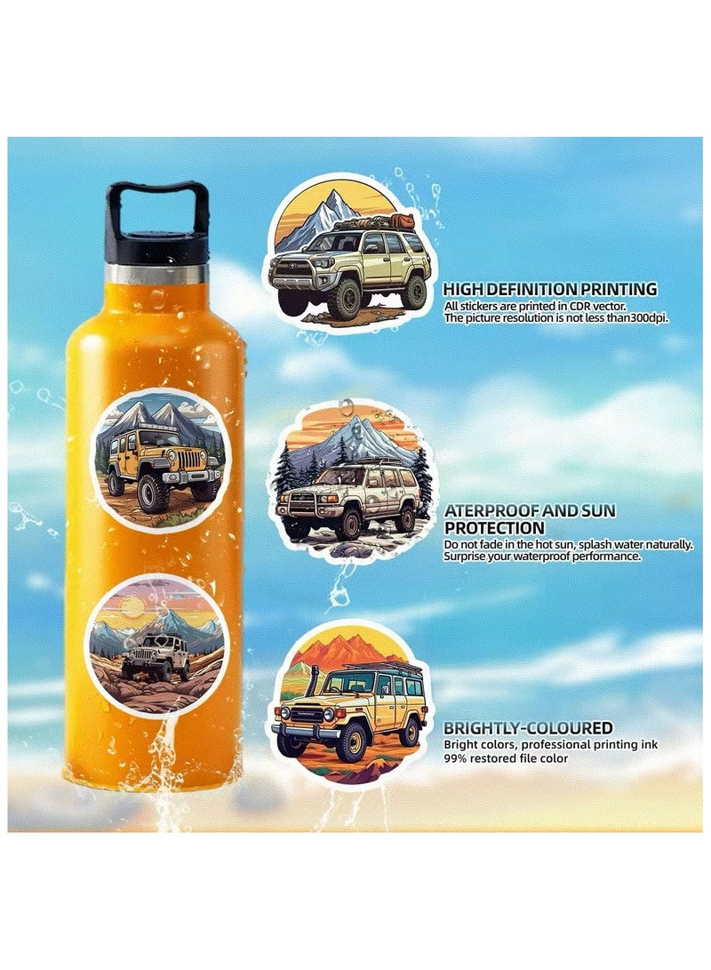 50 PCs Off-Road Vehicle Sticker Set: Durable & Waterproof, for All Your Adventure Gear - Suitable for Your Phone, Laptop, iPad, Bottle, Suitcase.  - Image 4