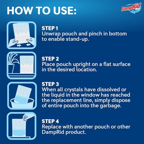 DampRid Fresh Scent Single-Use Pouch Moisture Absorber, 6-Pack - Image 4