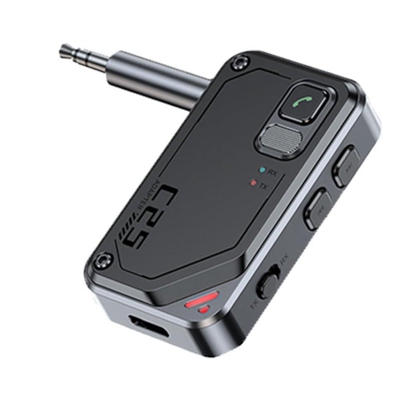 Bluetooth 5.3 wireless audio transceiver adapter  black - Image 1