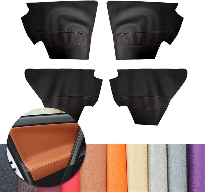 QASULER Microfiber Leather Door Armrest Cover for Toyota RAV4 - Image 4