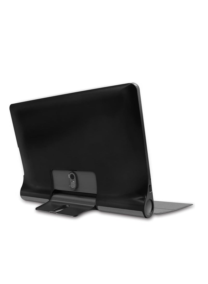 Y&D Case for Lenovo Yoga Smart Tab 10.1 (YT-X705F) Tablet, Dropproof Tablet Lightweight Trifold Stand PC Hard Back Cover Protector Full-Body Rugged Shockproof Flip Cases (Grey) - Image 4