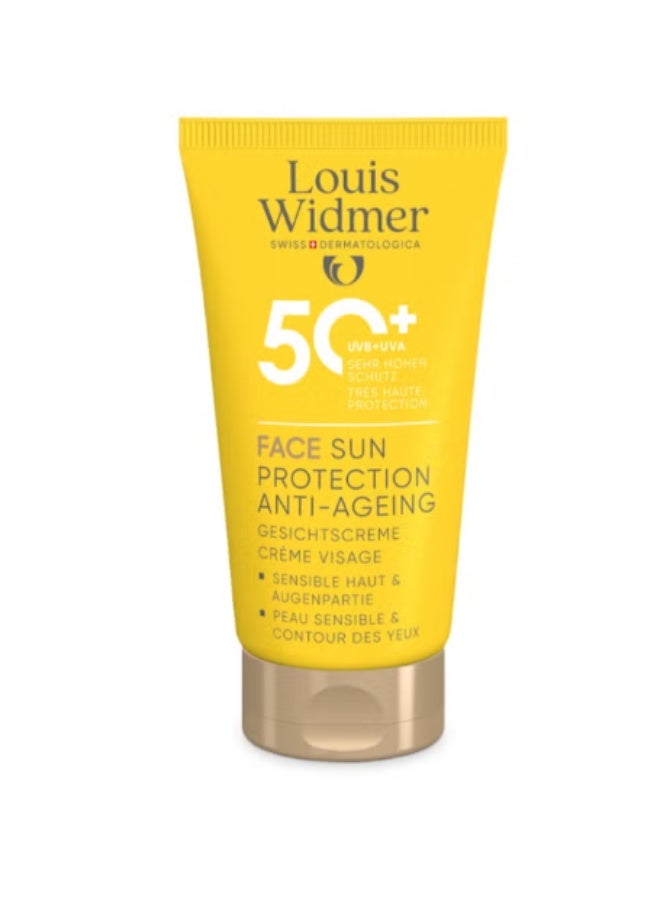حماية الشمس للوجه مضاد للشيخوخة SPF 50+ بدون رائحة 50 مل