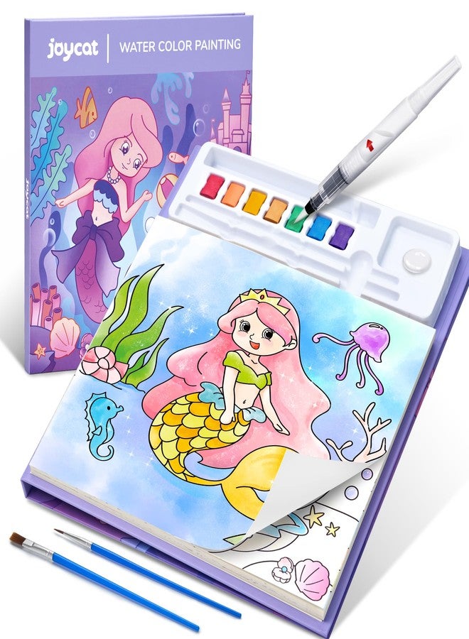 JoyCat Paint with Water Coloring Books for Kids, Watercolor Paint Set for Toddlers Ages 3-5, 4-8, 8-12, Mess Free Painting Activity, Arts and Crafts for Kids 4-6, Presents for Boys Girls (Purple) - Image 1