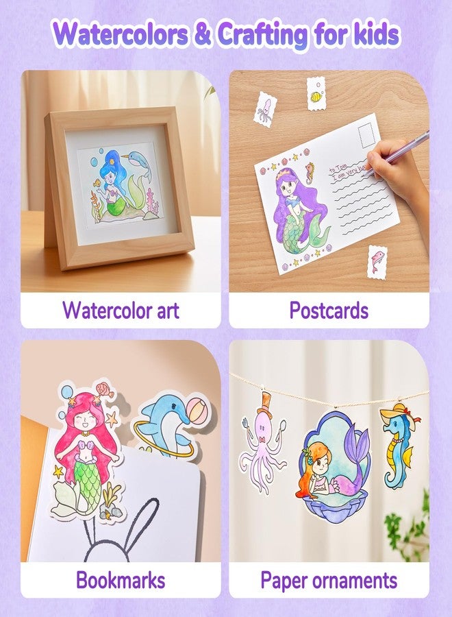 JoyCat Paint with Water Coloring Books for Kids, Watercolor Paint Set for Toddlers Ages 3-5, 4-8, 8-12, Mess Free Painting Activity, Arts and Crafts for Kids 4-6, Presents for Boys Girls (Purple) - Image 3