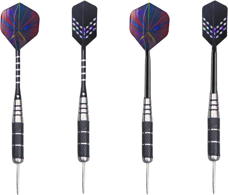 Wsdart Darts Metal Tip Set Professional Metal Darts for Dartboard Steel Tip Darts with Nonslip Iron Barrel Aluminum Dart Shafts,Extra Flights,Dart Sharpener,Gift Box - Image 4