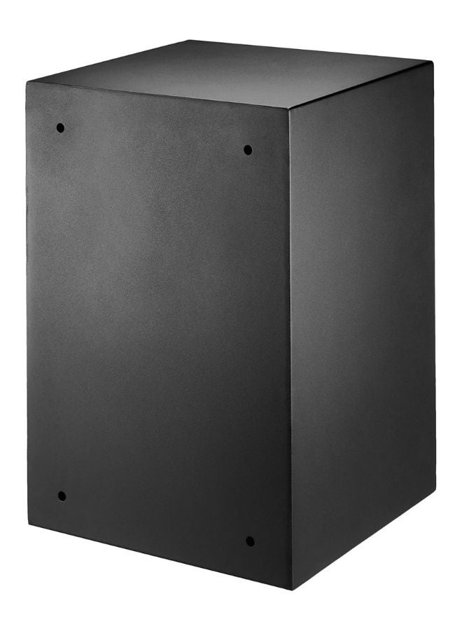 خزنة إلكترونية منزلية من الفولاذ مزودة بقفل لوحة مفاتيح رقمية قابل للبرمجة لتخزين المجوهرات والأموال والأشياء الثمينة، سعة 51 لترًا، أبعادها 35 سم عرضًا × 33 سم عمقًا × 50 سم ارتفاعًا، لونها أسود - Image 3