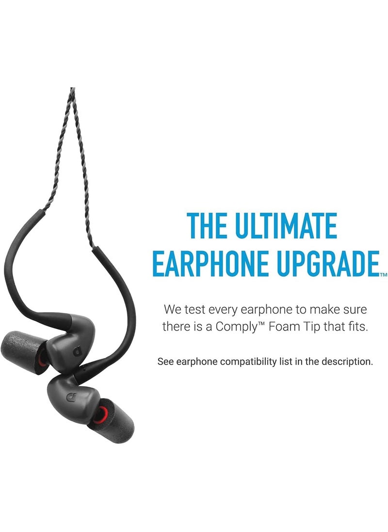 COMPLY Comply Foam Ear Tips Designed for NuForce, ISOtunes PRO, Q-Jays, Etymotic Research, Westone & Shure, Assorted S, M & L, 3 Pairs, Black - Memory Foam Earbud Replacement Tips, Made in The USA  - Image 3