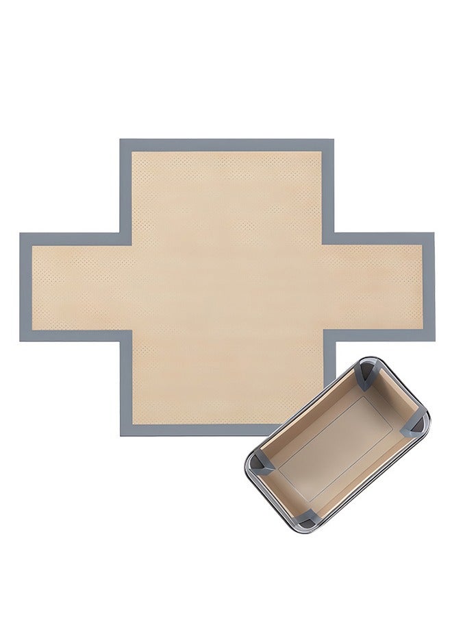 Bread Silicone Baking Mat for Oven,Non-Stick & Easy Clean Reusable Baking Mat with Long Handles, Easy to Transferable Dough - Image 1