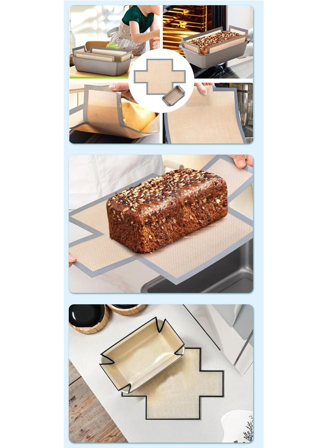 Bread Silicone Baking Mat for Oven,Non-Stick & Easy Clean Reusable Baking Mat with Long Handles, Easy to Transferable Dough - Image 3