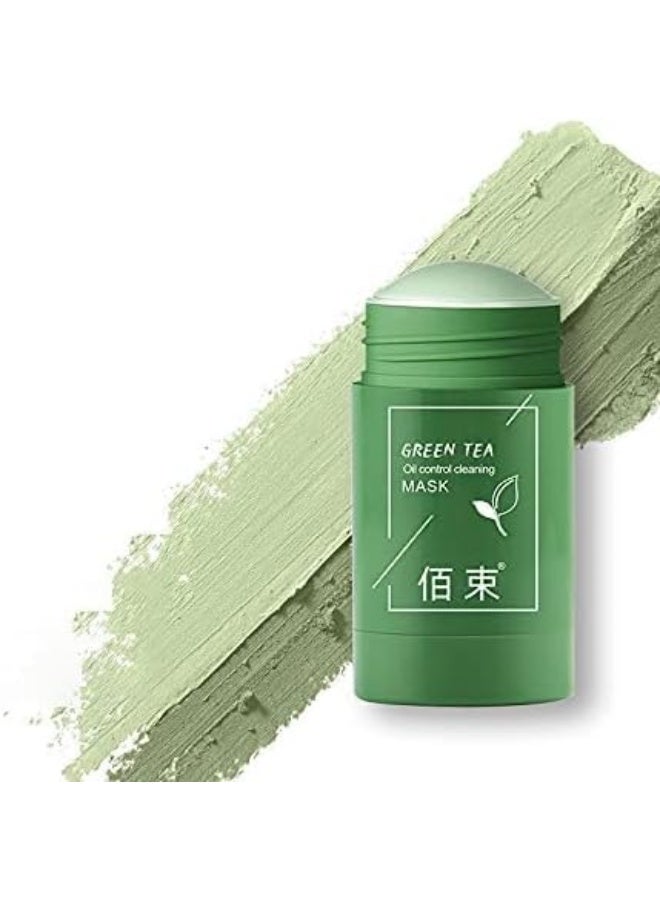 قناع عصا الشاي الأخضر الطيني المنقي - Image 2