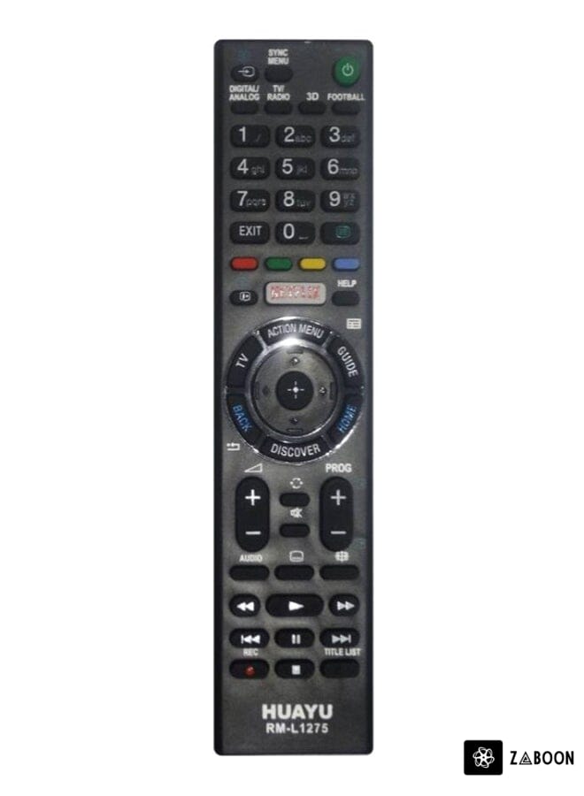 Zaboon Remote Control For Sony 3D Screen Black