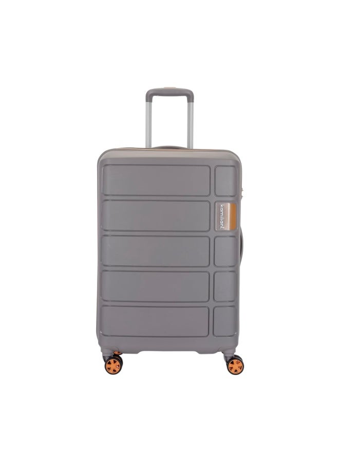 Kamiliant American Tourister Medium Harrier Zing 68 Cms Check-in (PP) Hard Sided 8 Wheels Spinner Luggage/Suitcase/Trolley Bag (Light Grey) (Double Wheel), Medium - Image 3
