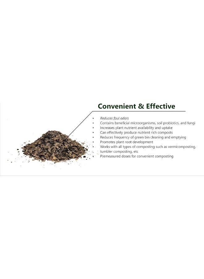 Generic - : A Compost Starter/Accelerator Which Helps to Reduce Kitchen Waste Odor and Convert Yard Waste to Fertile Humus for All Composting Systems. Comes in 1 Package That Contains 4 Packets Inside - Image 1