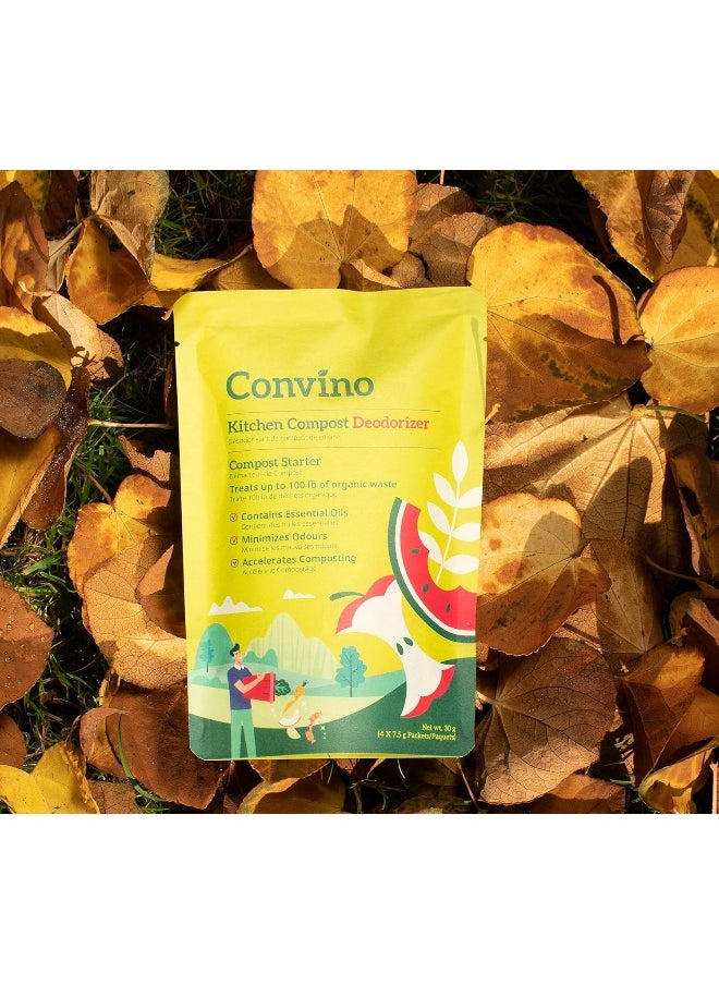 Generic - : A Compost Starter/Accelerator Which Helps to Reduce Kitchen Waste Odor and Convert Yard Waste to Fertile Humus for All Composting Systems. Comes in 1 Package That Contains 4 Packets Inside - Image 1
