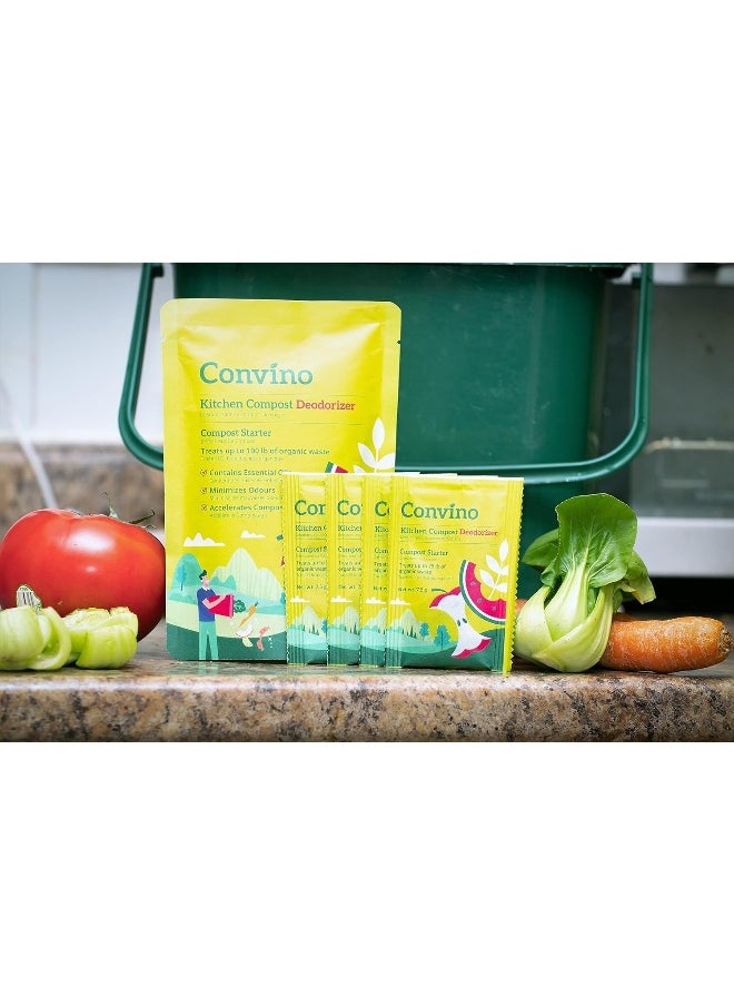 Generic - : A Compost Starter/Accelerator Which Helps to Reduce Kitchen Waste Odor and Convert Yard Waste to Fertile Humus for All Composting Systems. Comes in 1 Package That Contains 4 Packets Inside - Image 1