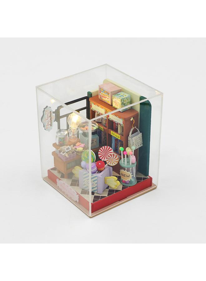 Bluejw Hongda Diy Cabin Music Moment Wooden Handmade Architectural Assembled Mini Cabin Creative Toys Gift Ornaments - Image 1