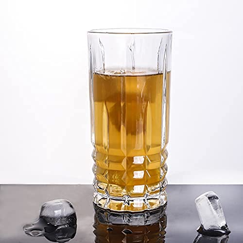 Gopendra Water Glasses Set of 6320 ML Tumbler Drinking Glasses for Water Cocktail Beer Juice Mock Tail Lassi Glass for Better Head Retention Crystal Clear Glass - Image 1
