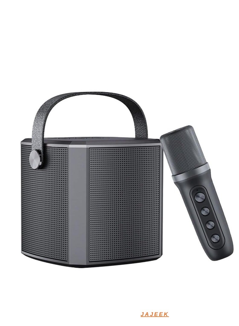 JAJEEK Karaoke Machine with UHF Wireless Microphones for Adults & Kids | Portable Bluetooth PA Speaker System with Vocal Cut | Rechargeable Speaker for Home Parties, Meetings, Weddings | Loud Sound & LED Light Effects | Ideal for Celebrations & Events - Image 1