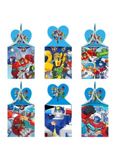 12Pcs Catoon Robot Party Favor Gift Boxes Robot Birthday Party Supplies For Robot Themed Party Decorations